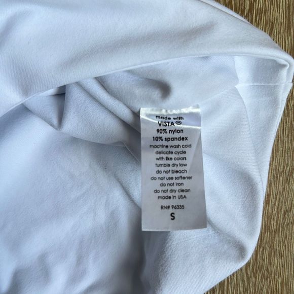 Susana Monaco Ruffle String Bodysuit in Sugar Size S - Picture 7 of 7